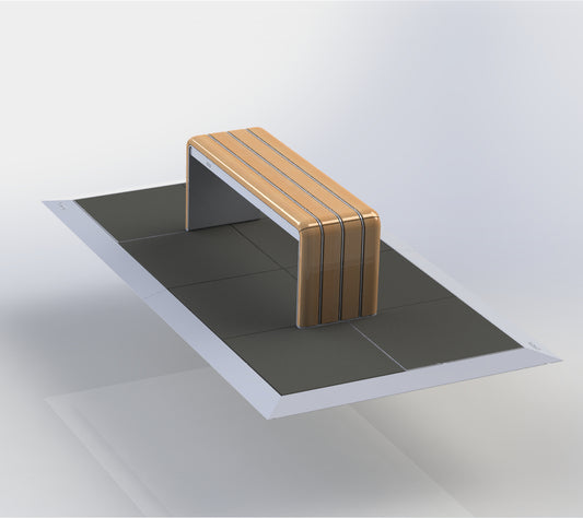 Ensemble mobilier HALOK sur TUILES d'ancrage LESTAK
