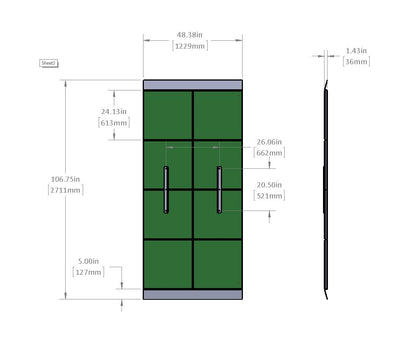 TUILE d'ancrage LESTAK section droite pour ancrage BALLAK stainless 200KG