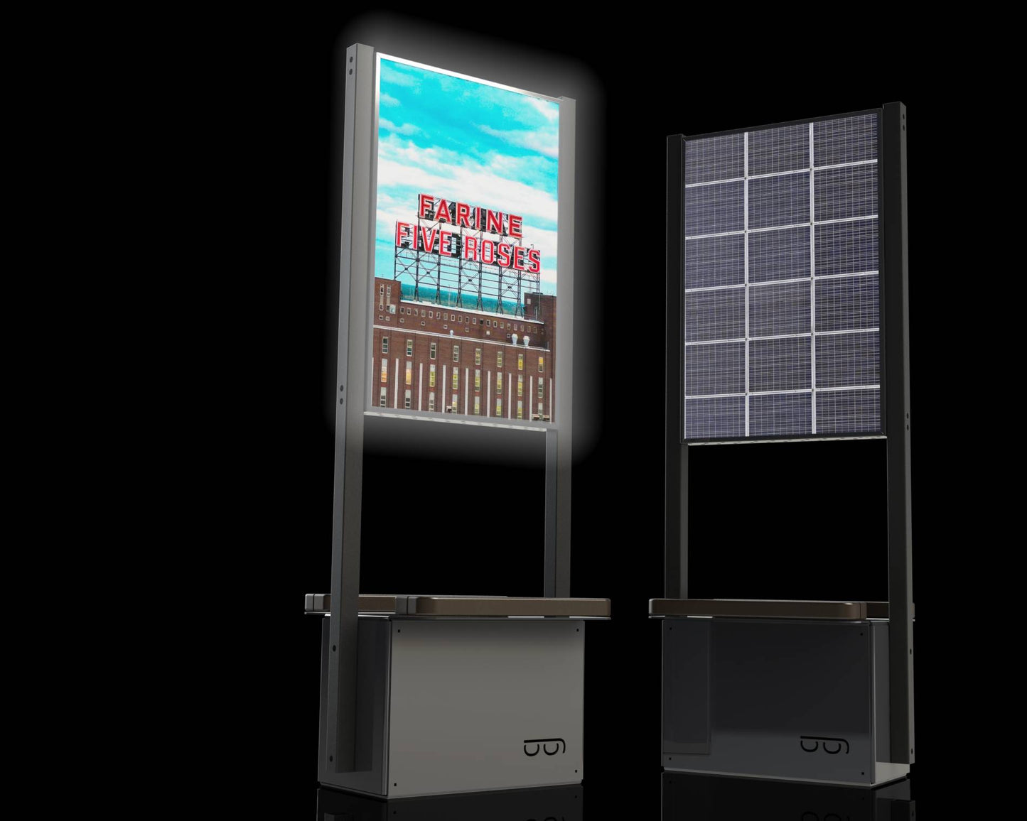 Mobilier de communication MONOK2-SOLAR