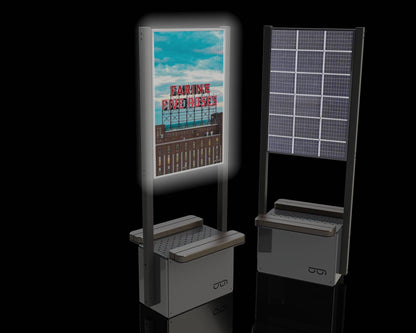 Mobilier de communication MONOK2-SOLAR