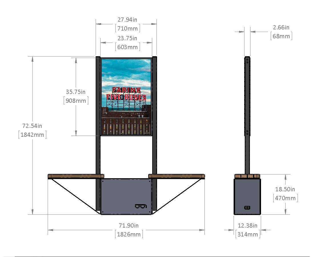 Mobilier de communication MONOK4