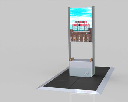 Ensemble mobilier MONOK1 sur TUILES d'ancrage LESTAK