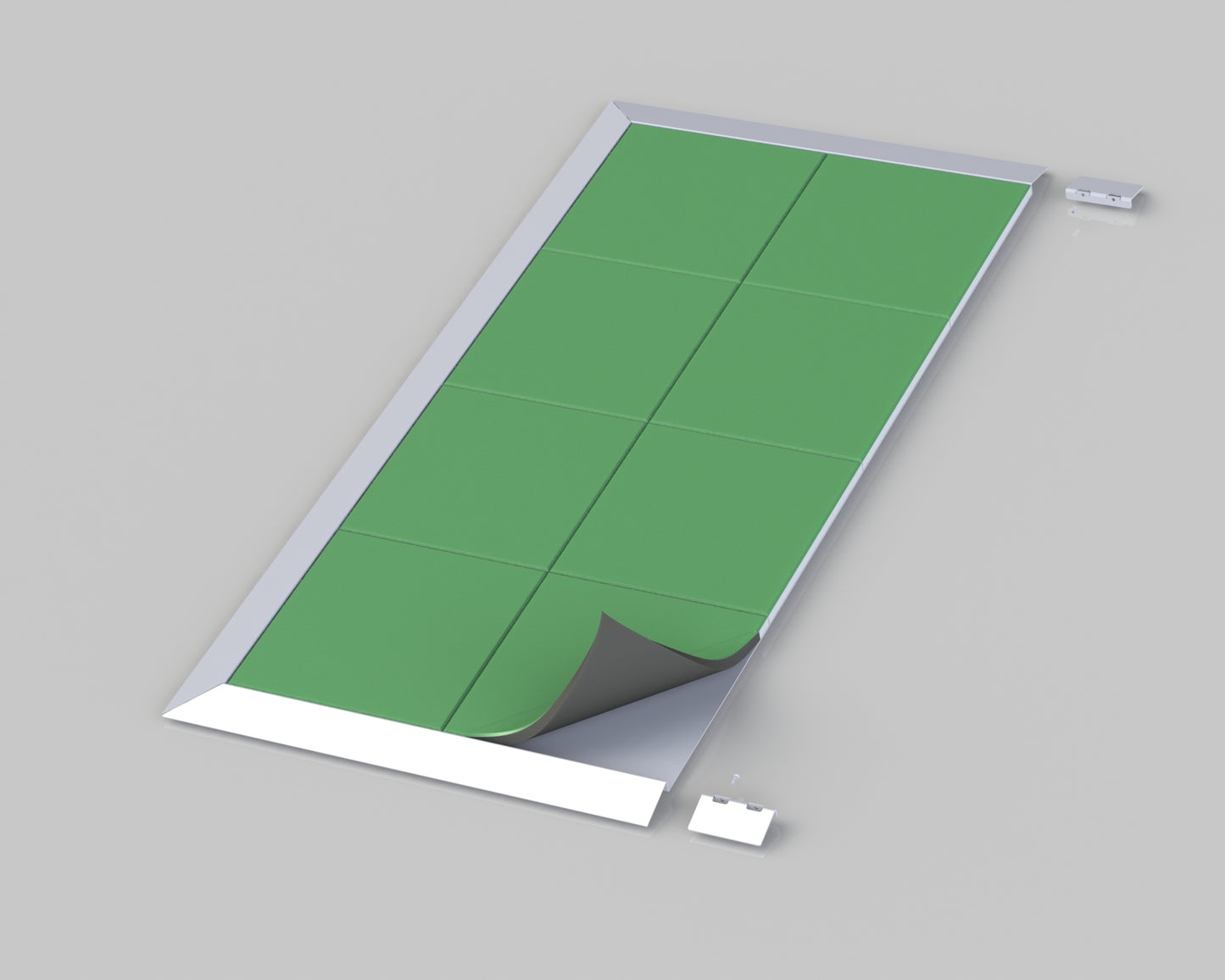 TUILE d'ancrage LESTAK -  section de COIN aluminium 100Kg