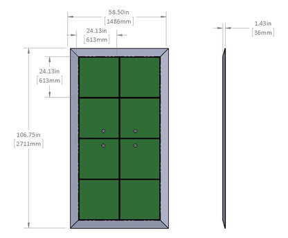 TUILES d'ancrage LESTAK section ilot ancrage mobilier MONOK stainless 225Kg