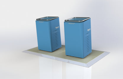 Ensemble de 2 contenants URBAK sur tuile LESTAK - 300 Kg