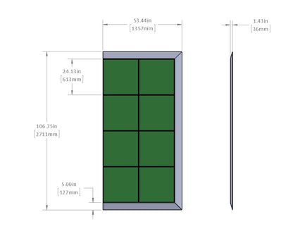 TUILE d'ancrage LESTAK -  section de COIN aluminium 100Kg
